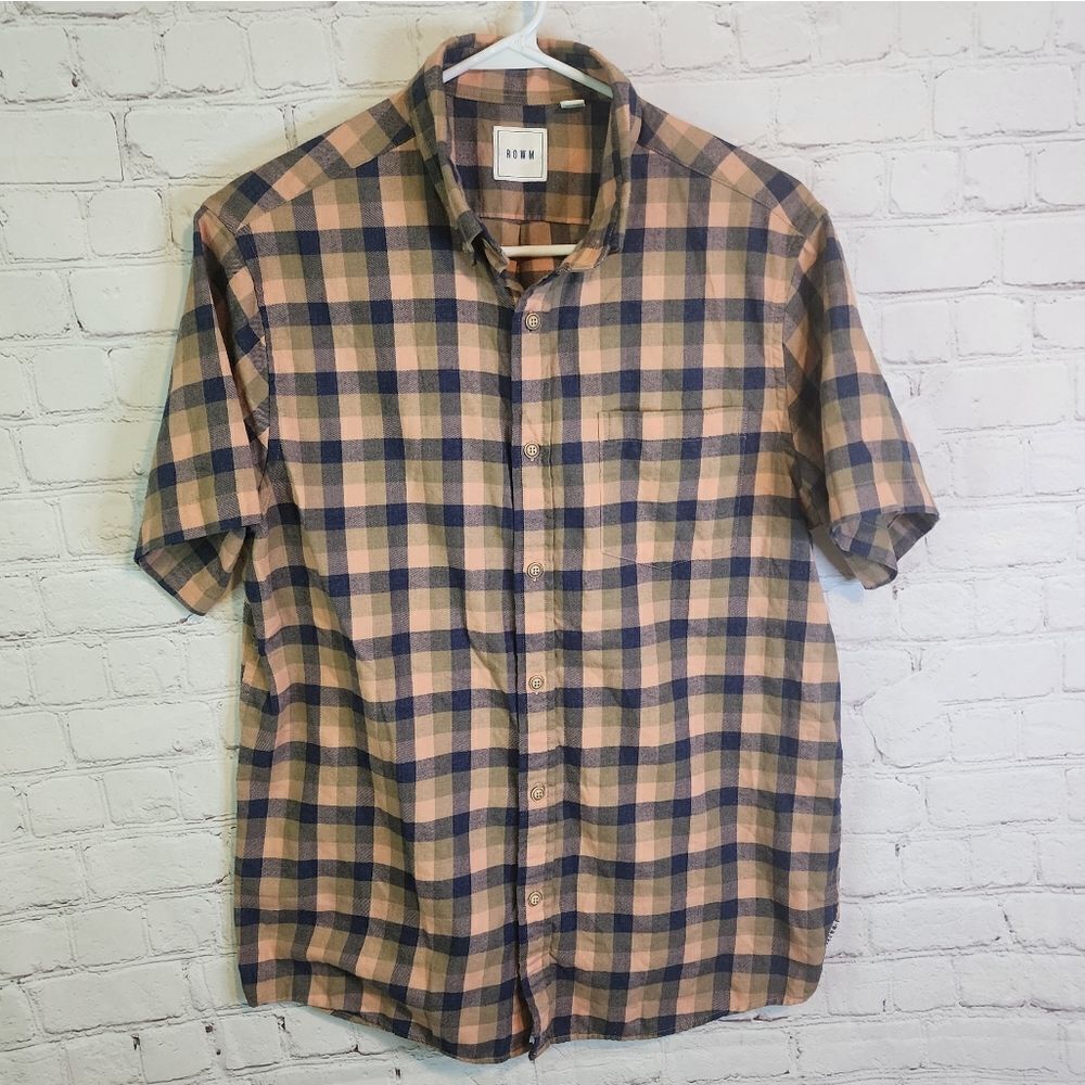 Men's ROWM button-down shirt, size Medium